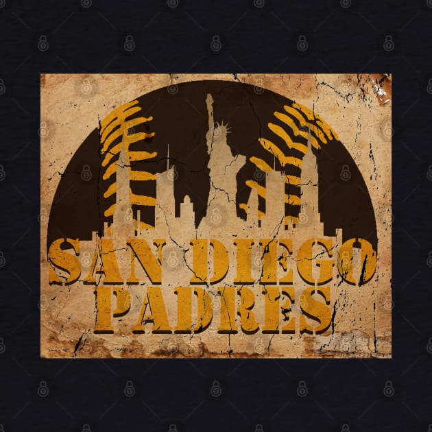 SAN DIEGO PADRES-vintage by OFFblack